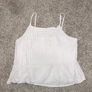 White summer tank top